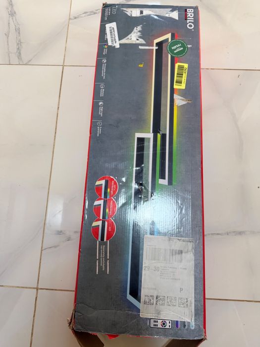 Plafonieră LED Frame 2 becuri RGBW Backlight 119,5 cm Nou