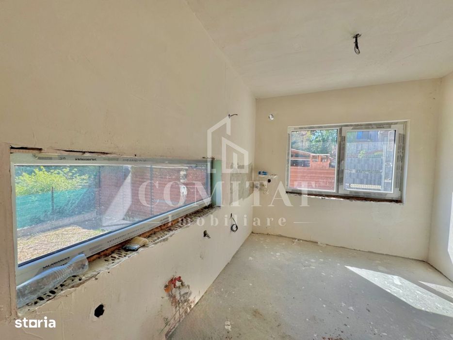 Casă de tip duplex | Stadiu semifinisat | 4 camere | Zona Câmpului