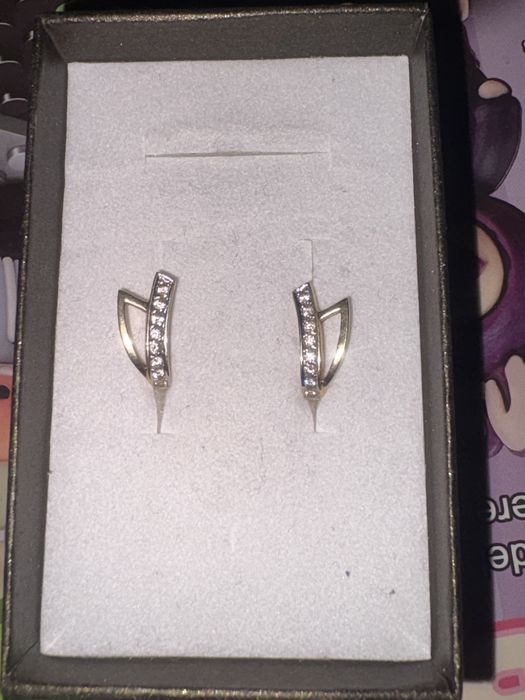 Vand cercei aur 14 k