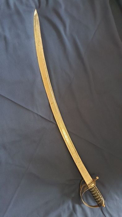 Индийска сабя с кожена дръжка и .Индийска сабя с  месингова дръжка