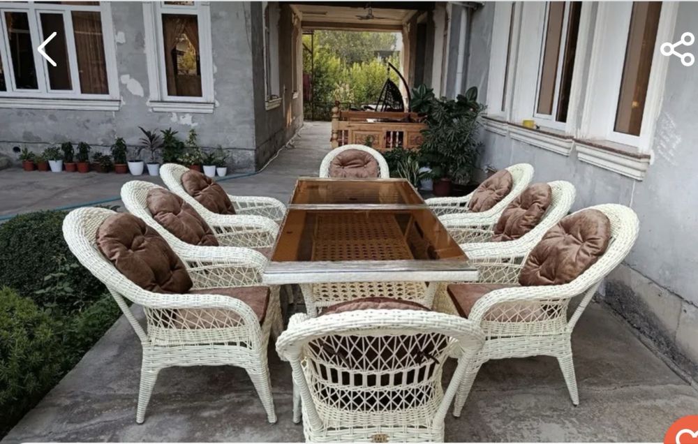 Ратан стол стул уй учун