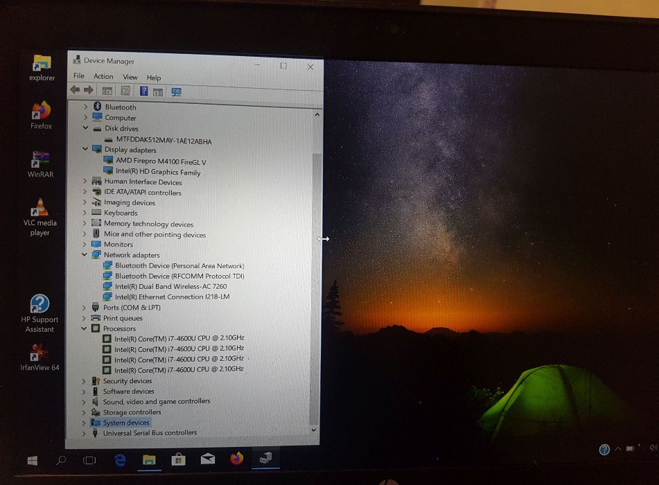 Лаптоп HP ZBook 14, Intel i7, 16GB, 512GB SSD - графична станция