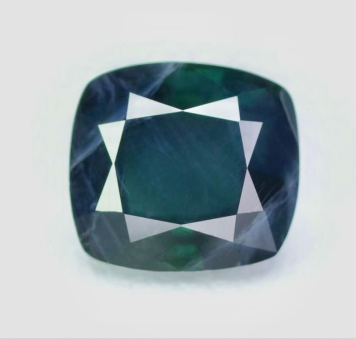 Safir albastru verde, 2,09 ct, certificat ICA GemLab