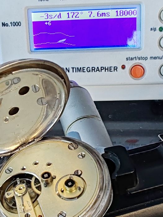 Ceas de buzunar H. E. Peck London Argint 935 Anii 1900 - 51 mm