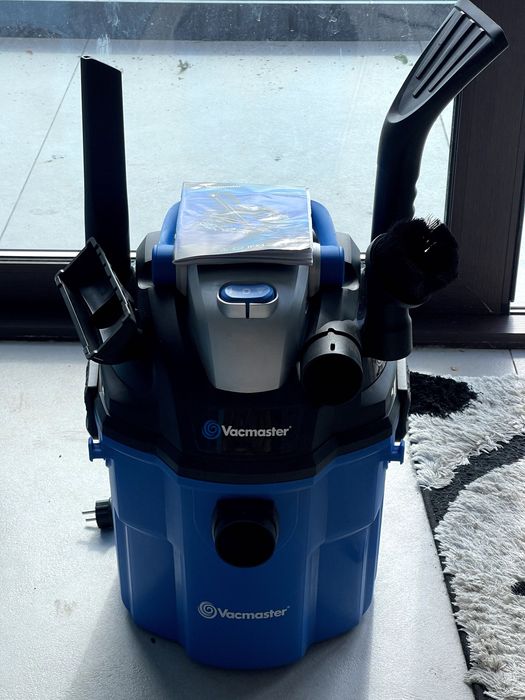 Прахосмукачка за мокро и сухо почистване Vacmaster 1500W, 18L, функция за издухване, за дома, многоцветна