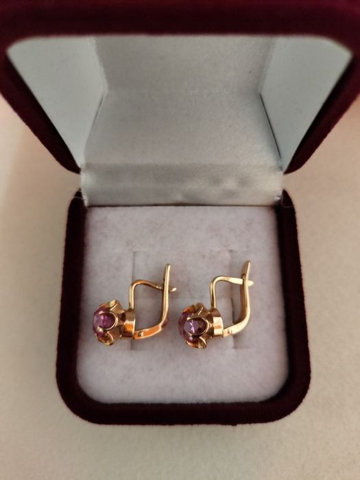 Советские серьги 585 пробы