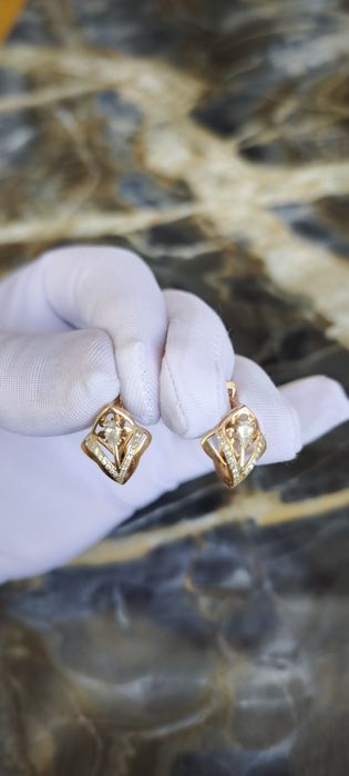 Золотые серьги 585 проба