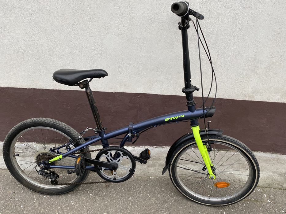 Bicicleta Decathlon pliabila hoptown 320 6 viteze
