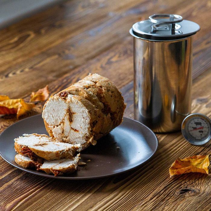 Шунковар от неръждаема стомана 3 кг в комплект с термометър и торбички