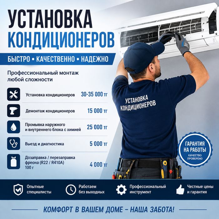 Установка кондиционеров