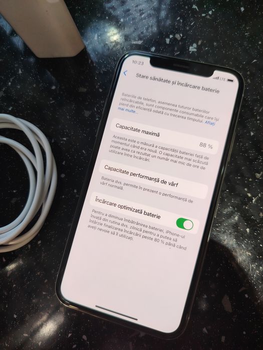 IPhone X 256GB Display Original Alb Impecabil