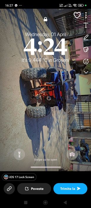 vând ATV 125 prețul este în euro