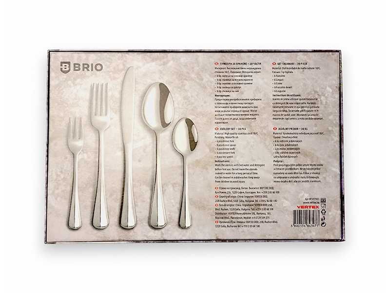 НОВИ! Комплект прибори за хранене BRIO „Baguette“ – 30 части