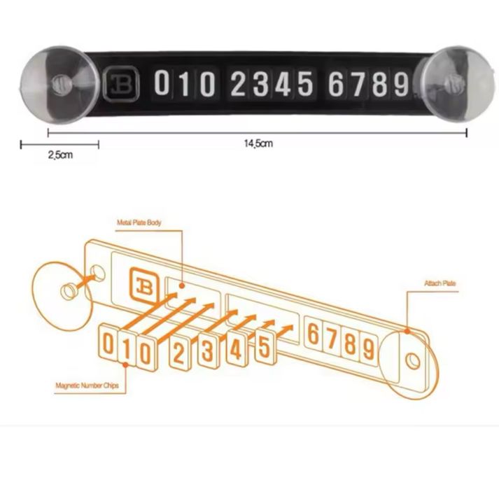Suport numar telefon pentru masina