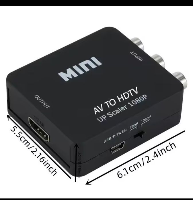Adaptor Av la Hdmi Convertor AV la Hdmi