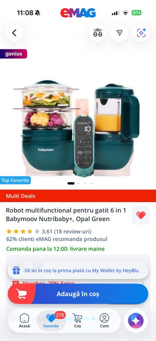 Vand aparat gatit hrana bebelusi