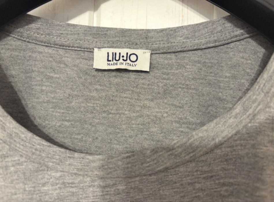 Liu Jo tricou gri cu aplicații | Made in Italy | Casual