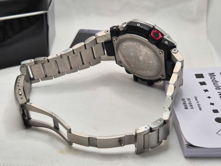 Ceas Sport Barbati Casio g shock GST B100d full metal , SILVER- BLACK Nou.Garantie 2ani