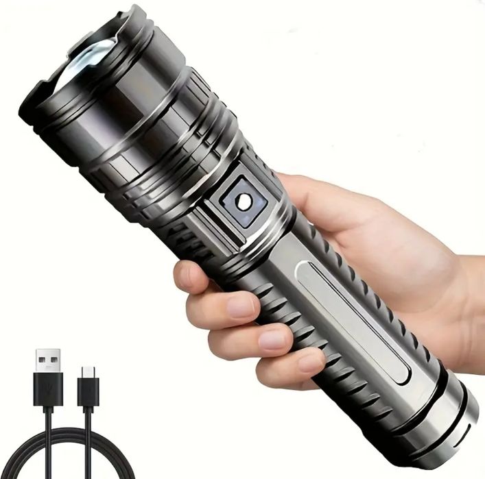 Мощен LED фенер usb
