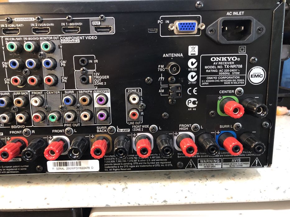 Onkyo TX-NR708 resiver