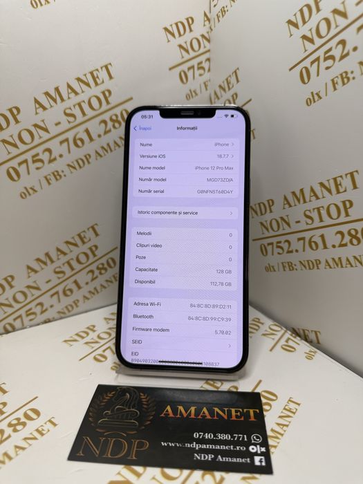 NDP Amanet Braila Iphone 12 Pro Max(54817)