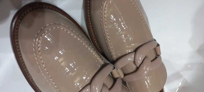 Mocasini-Loaferi din piele lacuita Mannori,37,5