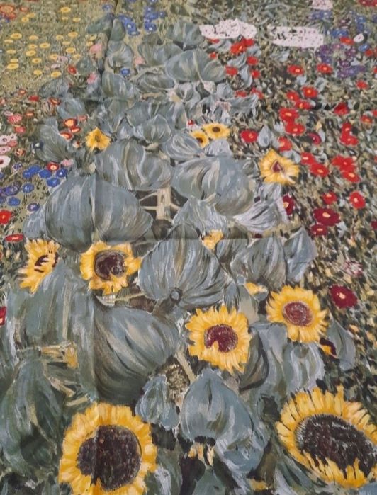 Eșarfă Gustav Klimt, matase naturala , 190 lei