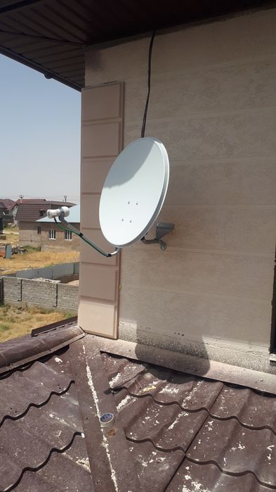 Установка спутниковаяа кабльны Отау ТВ антены