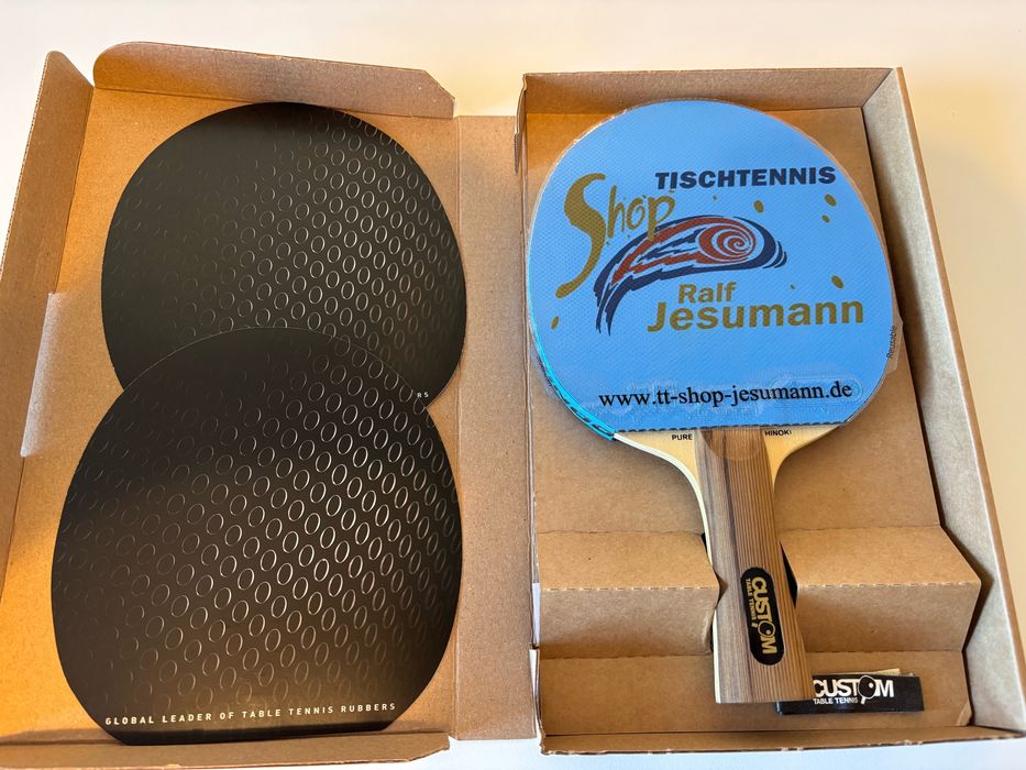 Paleta ping pong Custom Table Tennis Pure Hinoki + Xiom Vega Korea