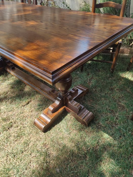 Masă veche 183 x 85 din lemn masiv de stejar