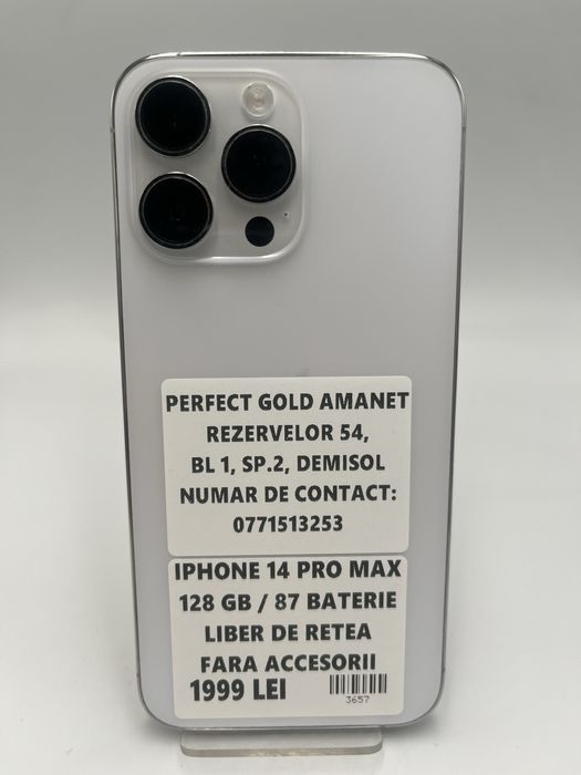 Iphone 14 Pro Max 128 GB / 87 Baterie Cod 3657