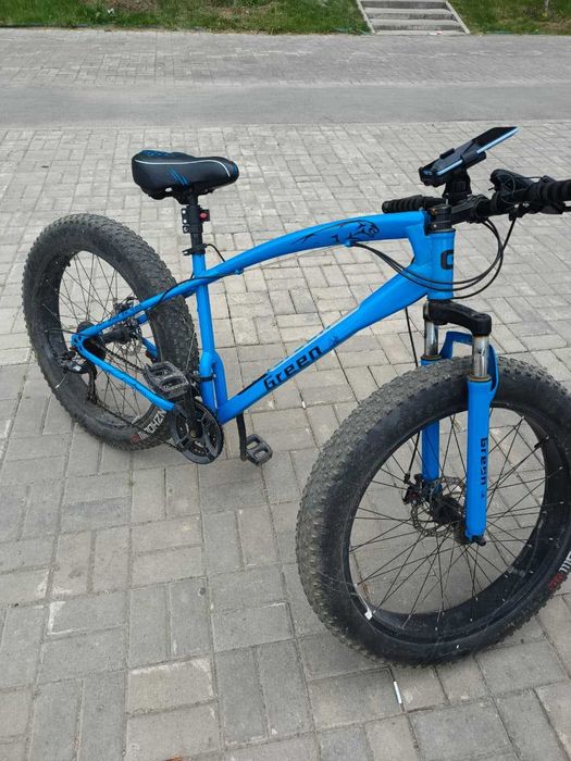 фэт байк 26 дюйм fatbike + велозамок и держатель для телефона