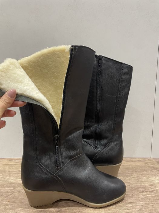 Кожанные сапоги времен ссср