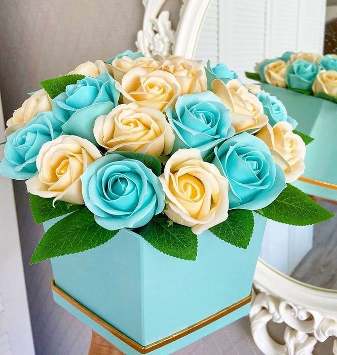 Букеты из мыльных роз