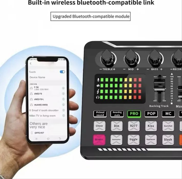 Microfon dj studio cu mixer nou cu bluetooth