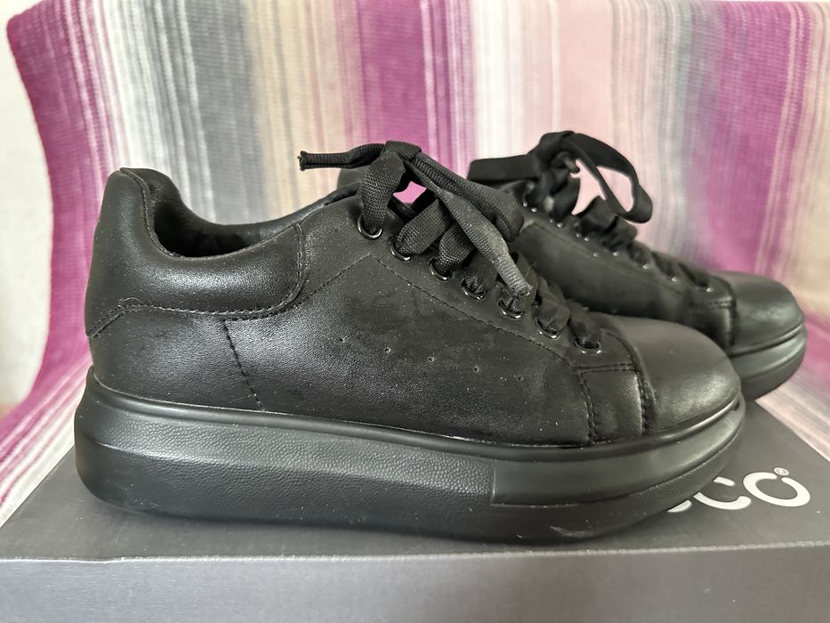 Кеды кожанные черные