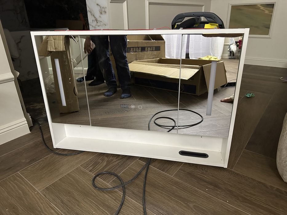 Set mobilier baie lavoar+masca+dulap oglinda+robinet+accesorii