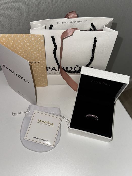 Кольцо Pandora серебро (упаковка в подарок)