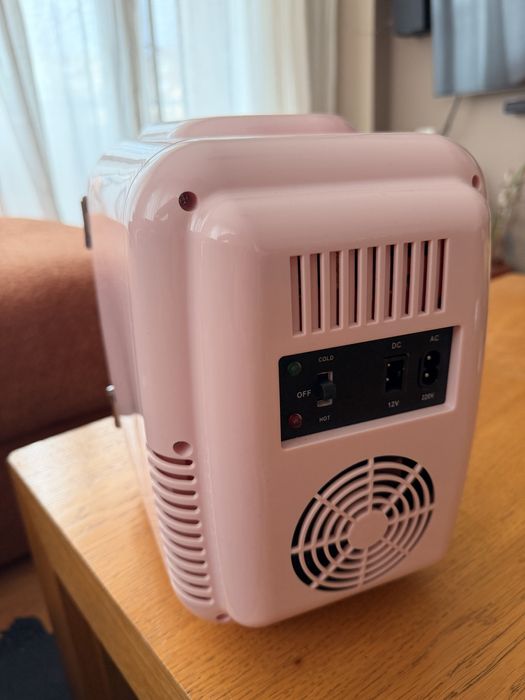 Преносим мини хладилник Meloni, розов, отопление/охлаждане