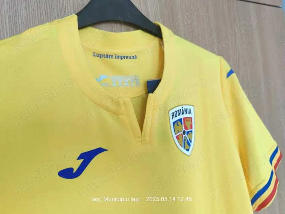 Tricou fotbal de joc JOMA România 2024,(Super Ofertă).