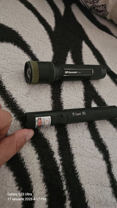 Lanterna si laser verde