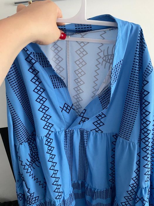 Rochie albastra de zi .