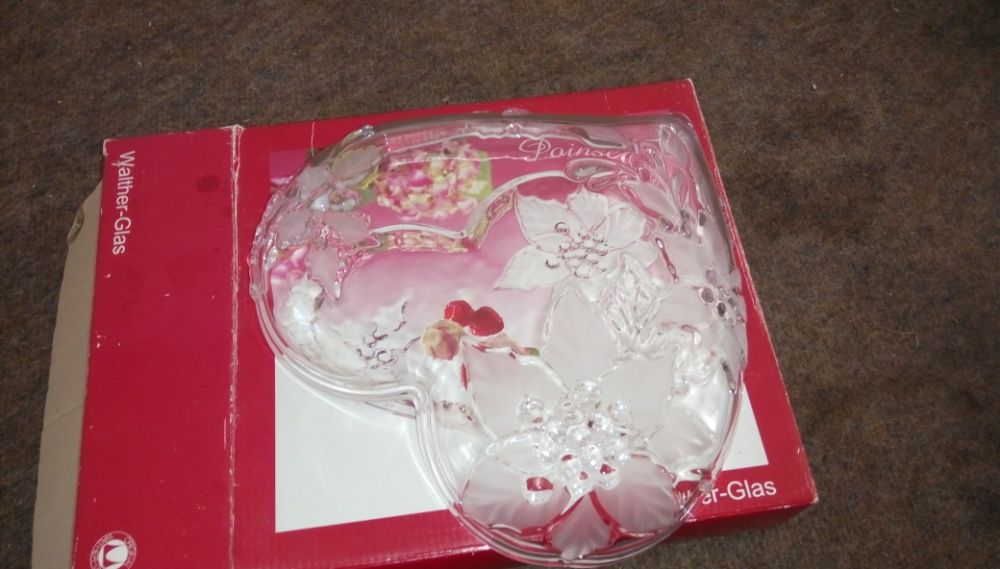 Декоративна купа - поднос с формата на сърце Walther Glas Herzschale F