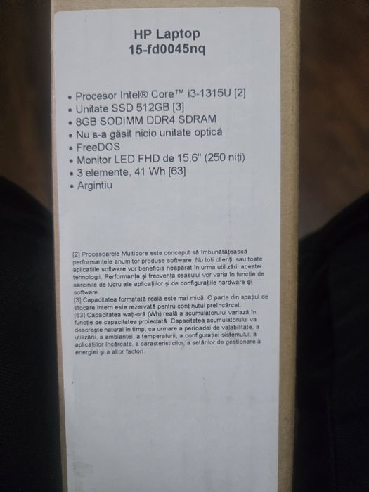 Laptop Hp 15-fd0045nq