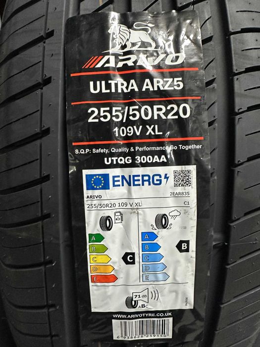 Нови летни гуми ARIVO ULTRA ARZ5 255/50R20 109V XL НОВ DOT