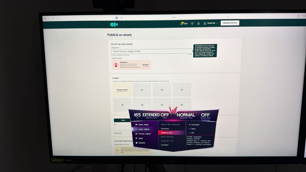 Monitor Gaming LG Ultragear 27GP850