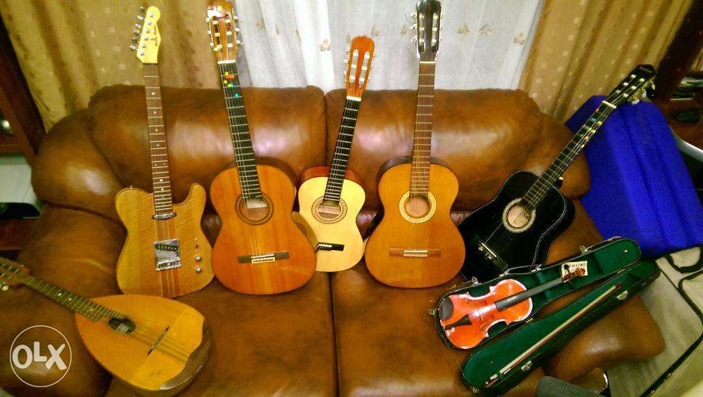 Chitara rece si electrica vioara acordeon