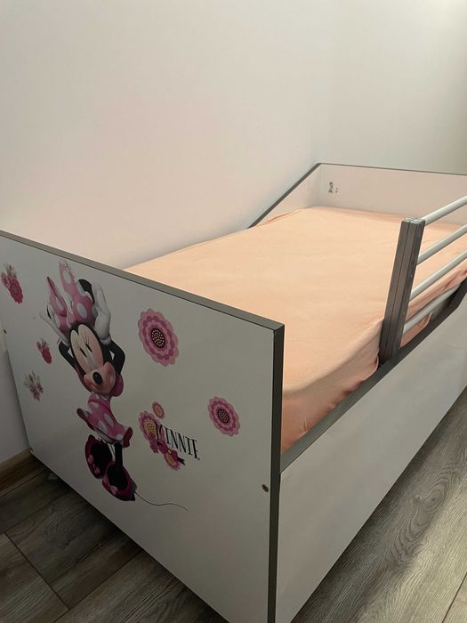 Детско легло с преграда и матрак