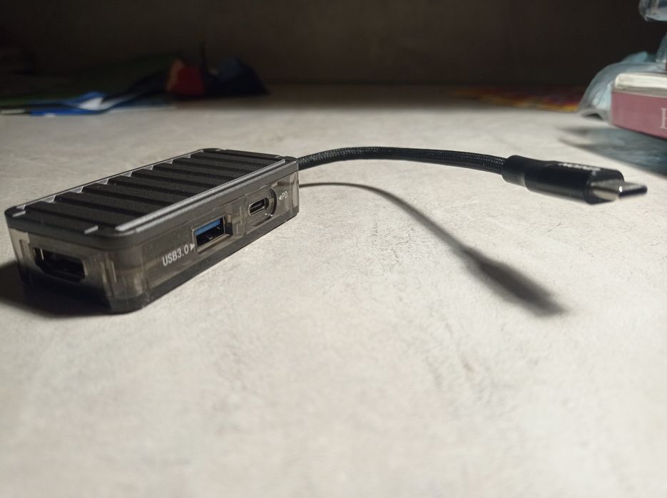 Адаптер MHL 3 в 1(HDMI+Type C+Usb 3.0=>Type C)