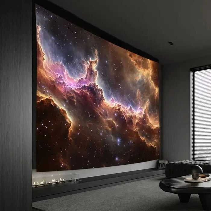 Tapiserie de Perete 240x180 cm 3D Nebula – Nouă, Poliester, Decor Galaxie